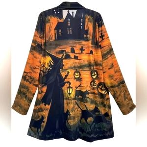 Plus Size Halloween Cardigan